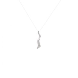 WAVES long / silver necklace