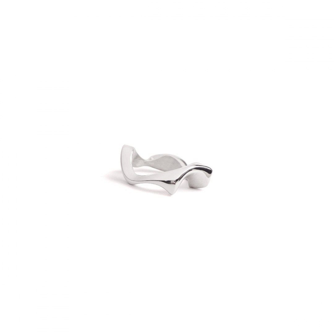 WAVES thick / silver ring