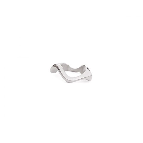 WAVES thick / silver ring