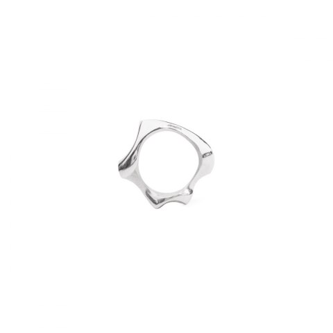 WAVES thick / silver ring