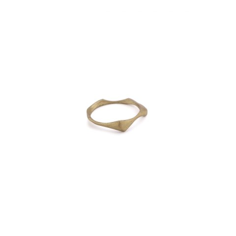 WAVES thin / brass ring