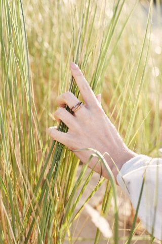 WAVES thin / copper ring