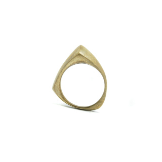 BLOW ring / satin brass