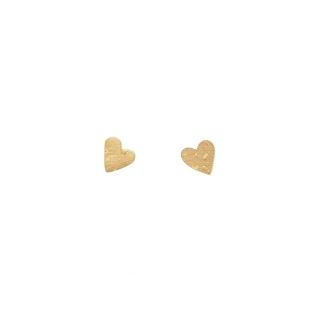 LANE little heart / recycled gold earrings