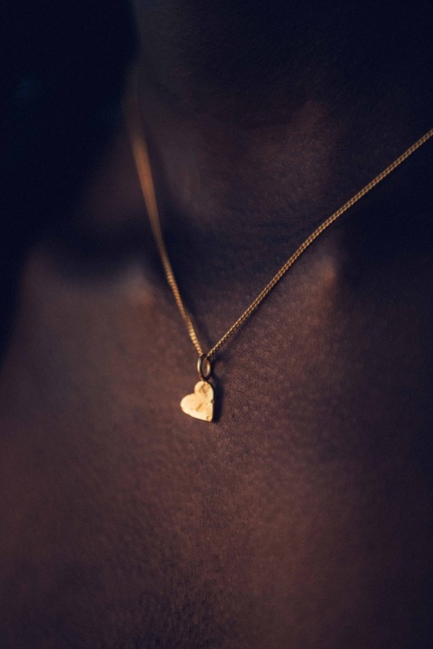 LANE little heart / recycled goldplated silver necklace