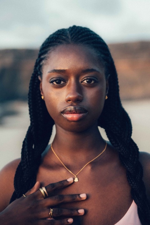 LANE little heart / recycled goldplated silver necklace