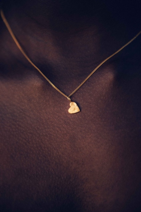 LANE little heart / recycled goldplated silver necklace