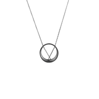 MINIMAL necklace / black silver