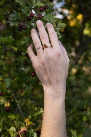 ONE EDGE BIG / copper ring