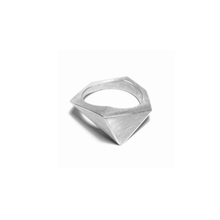 ONE EDGE BIG / silver ring