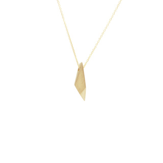 ONE EDGE / satin GOLD necklace