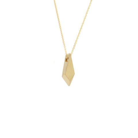 ONE EDGE / satin GOLD necklace