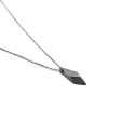 ONE EDGE / black silver necklace