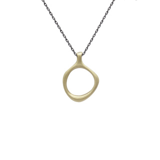 SANDRO empty / brass necklace