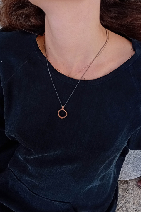 SANDRO empty / copper necklace