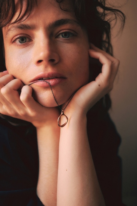 SANDRO empty / copper necklace