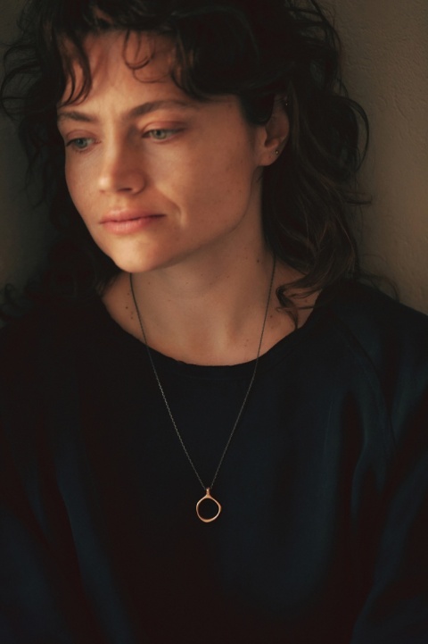 SANDRO empty / copper necklace