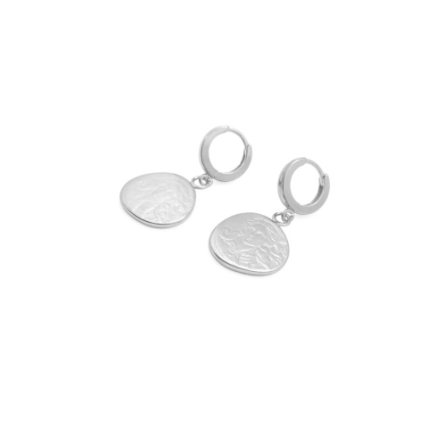 SANDRO / long silver earrings