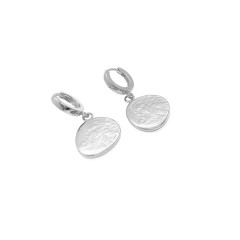 SANDRO / long silver earrings