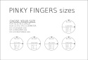 SIS PINKY fingers / glossy silver