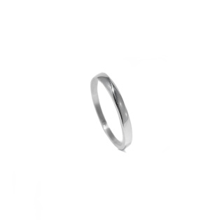 SIS / glossy silver ring