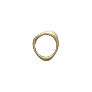 SMOOTH / satin brass ring