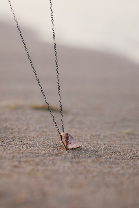 TRI / SATIN COPPER NECKLACE