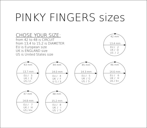 WAVES Pinky fingers /brass