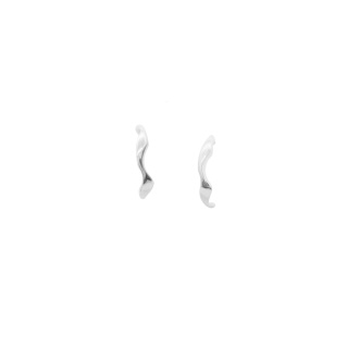 WAVES Semicircle mini / silver earrings