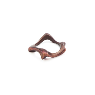 WAVES thick/ copper ring