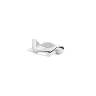 WAVES thick / silver ring