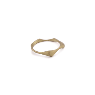 WAVES thin / brass ring